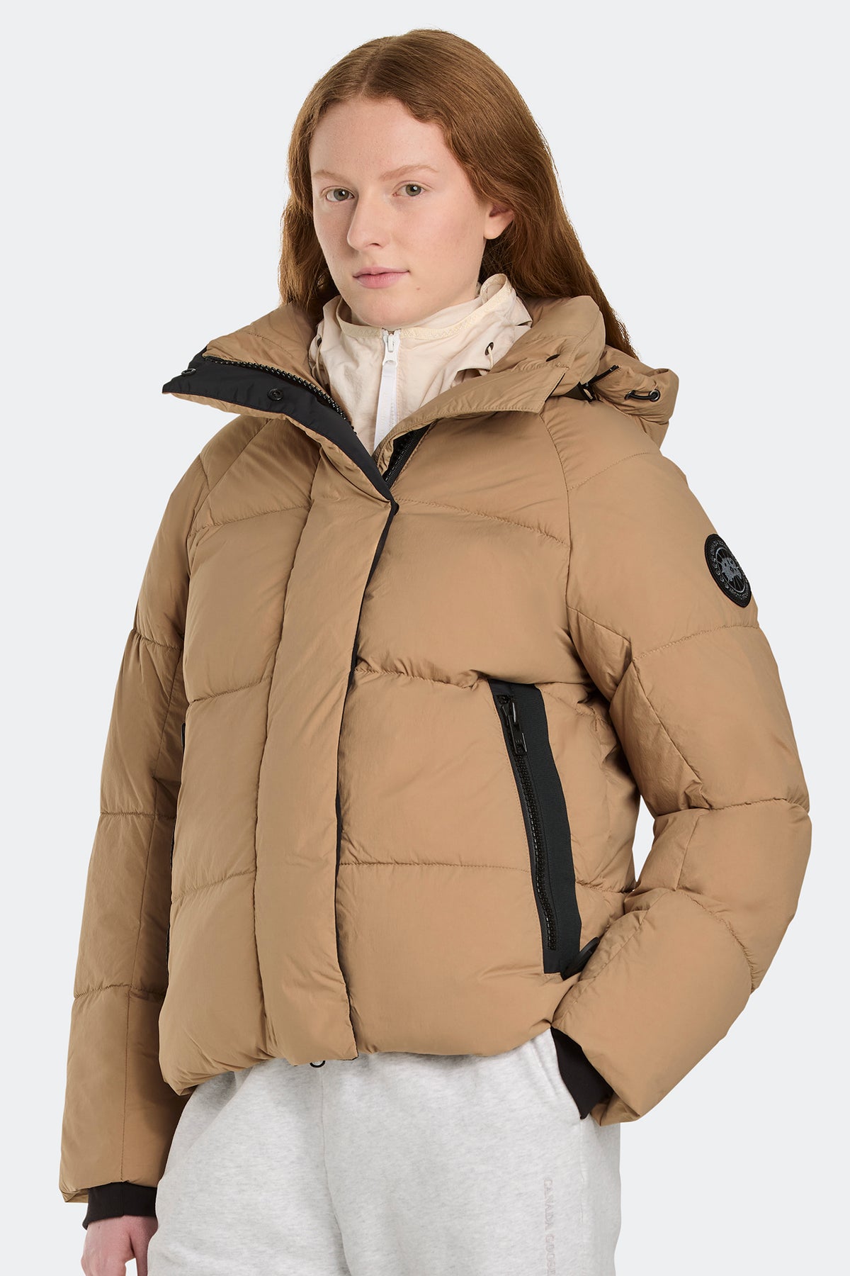 Junction Parka Black Disc - Desert Sand 1483 - on_front_closed_01