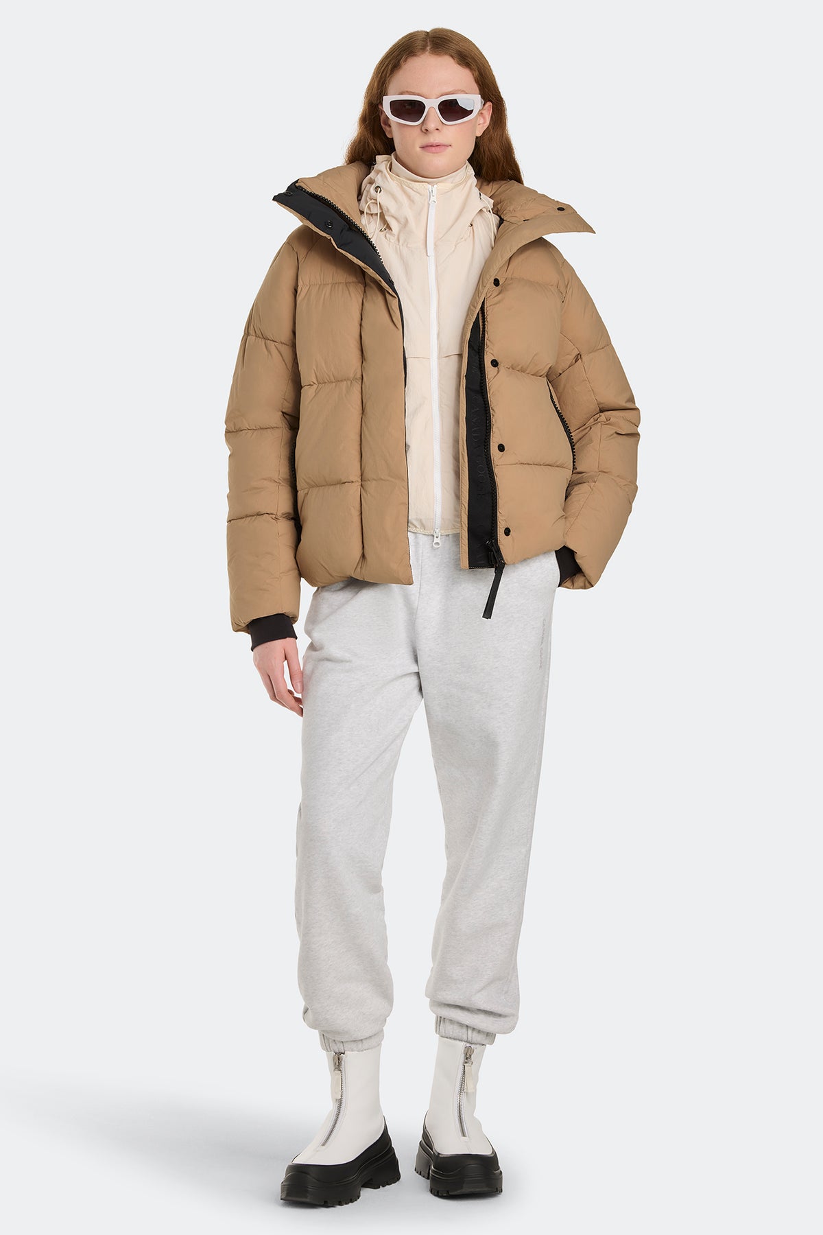 Junction Parka Black Disc - Desert Sand 1483 - on_full_body_01