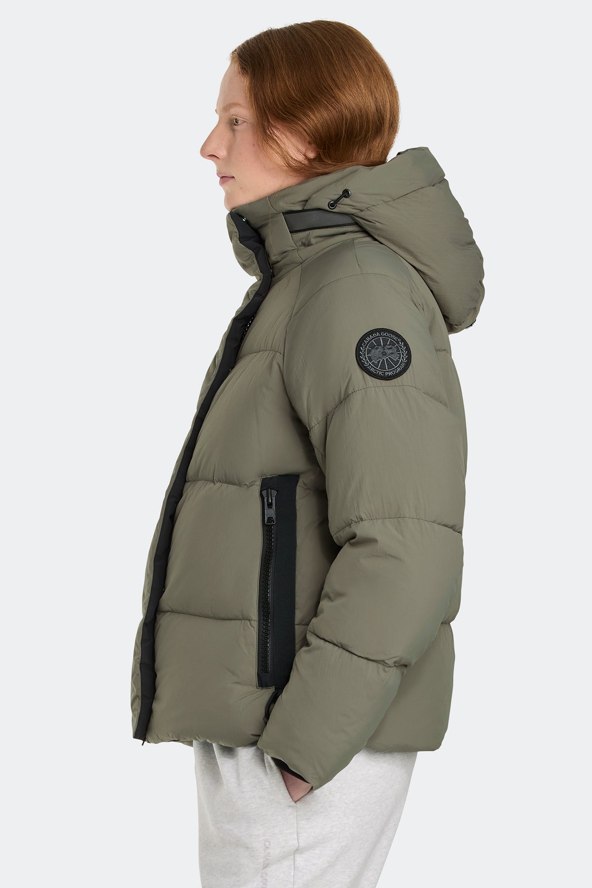 Junction Parka Black Disc - Smokey Sage 1664 - on_side_01