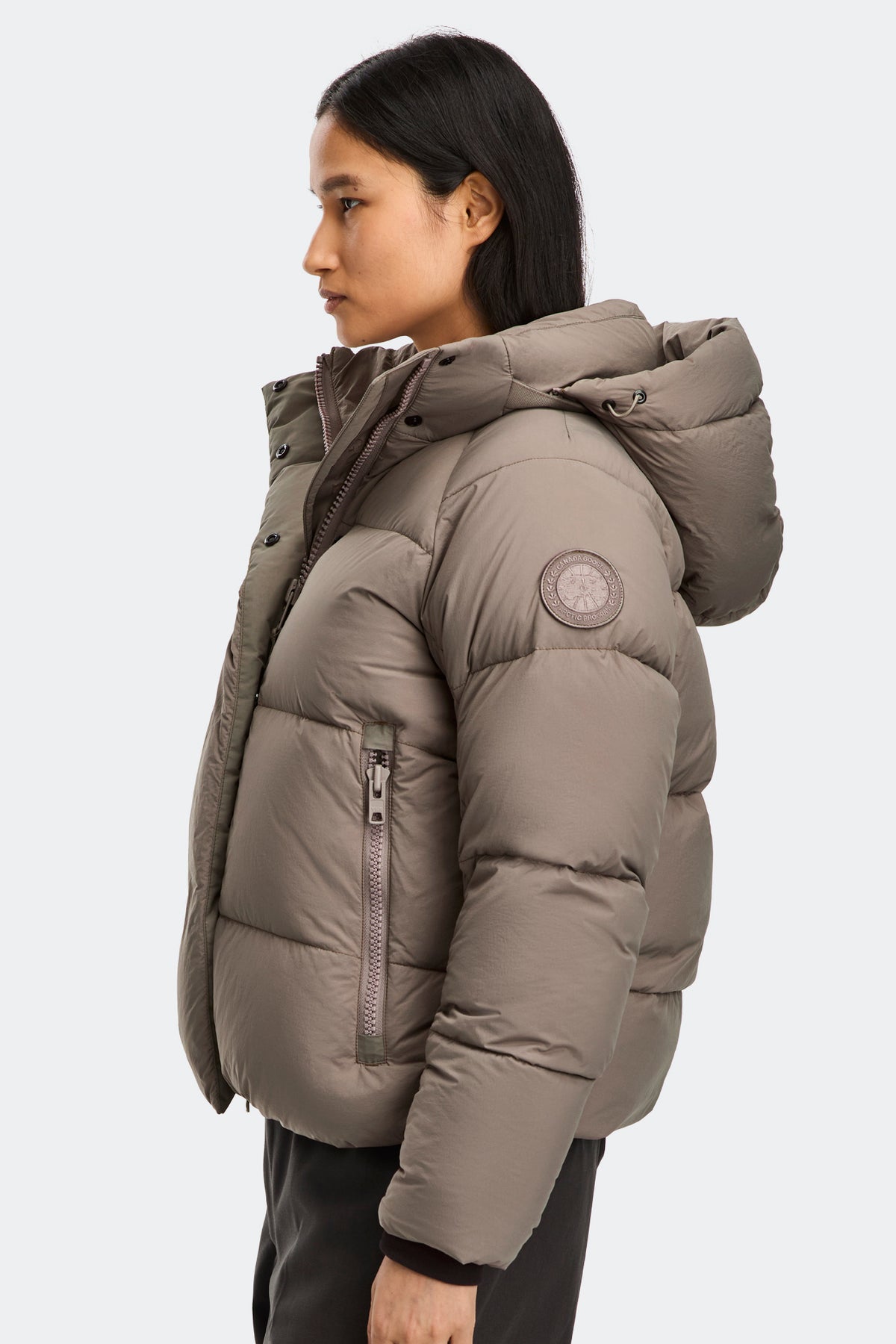 Junction Parka Tonal Disc - Taupe Grey 9394 - on_side_01