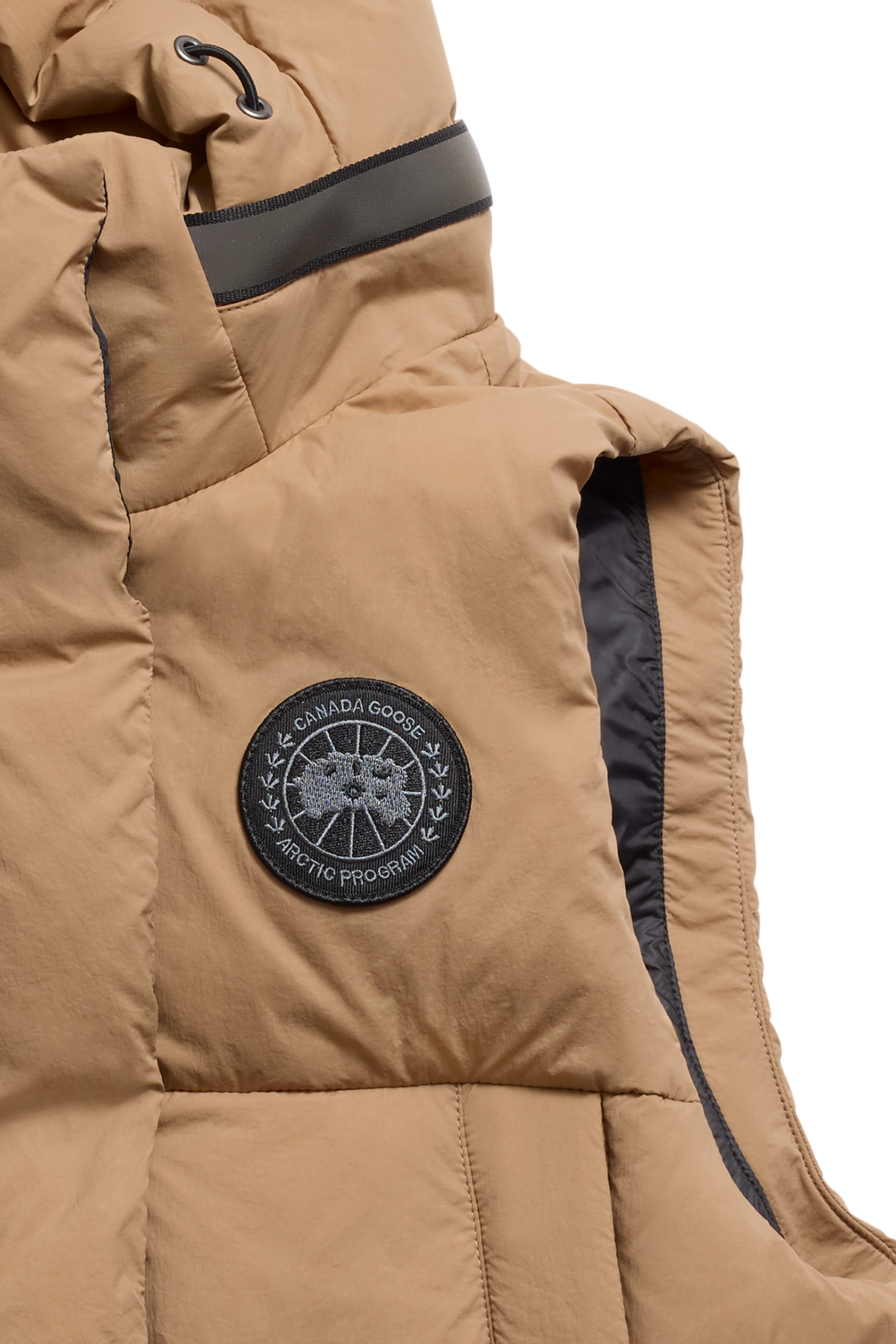 Junction Puffer Vest Black Disc - Desert Sand 1483 - off_detail_01