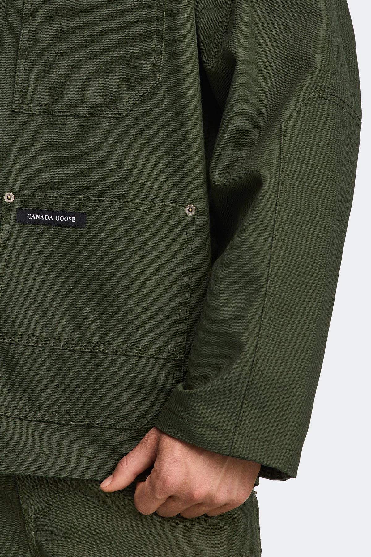 Beaumont Coat - Moss Khaki 9260 - on_detail_01