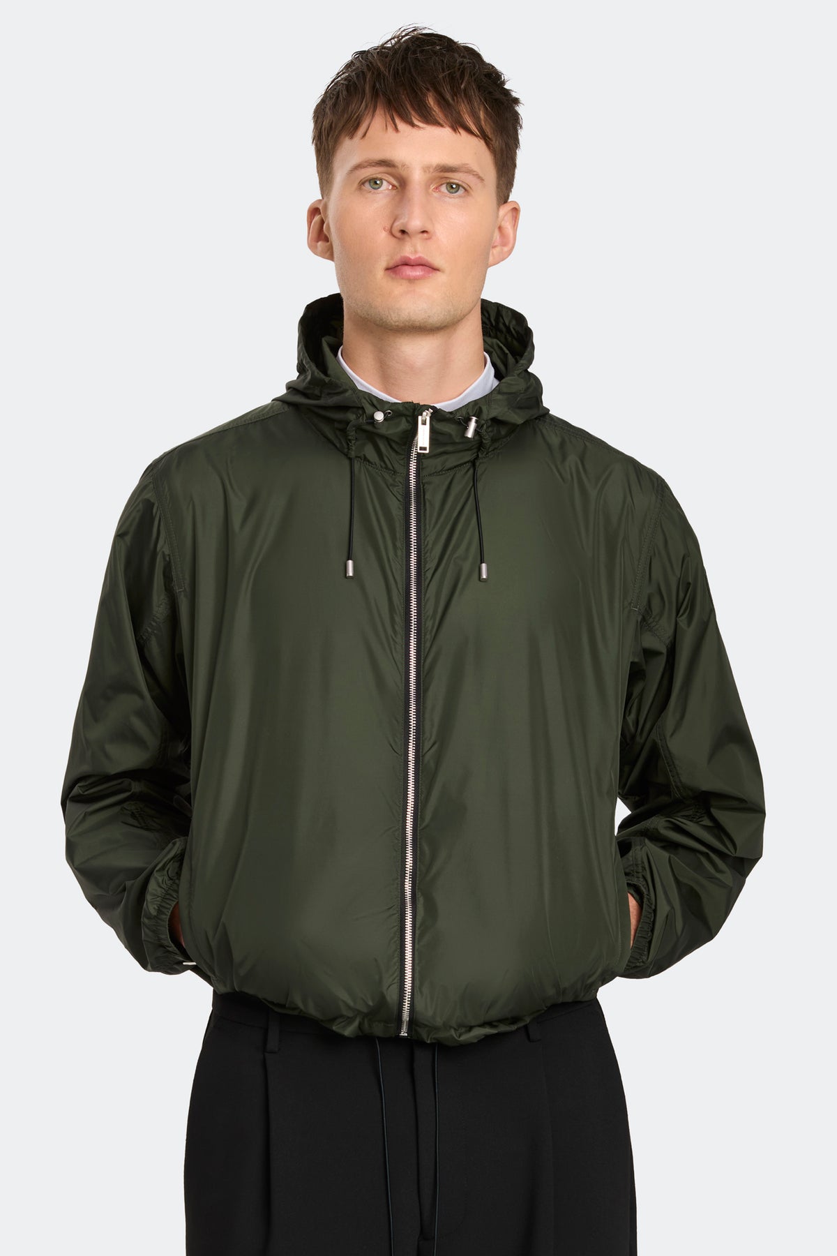 Drift  Lightweight Hoodie - Moss Khaki 9260 - on_front_closed_01