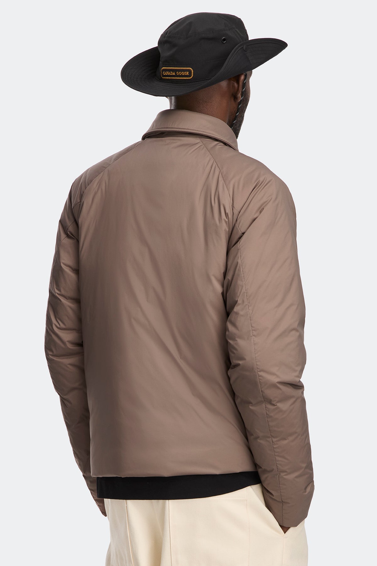 Lodge Coach Jacket Black Disc - Taupe Grey 9394 - on_back_01