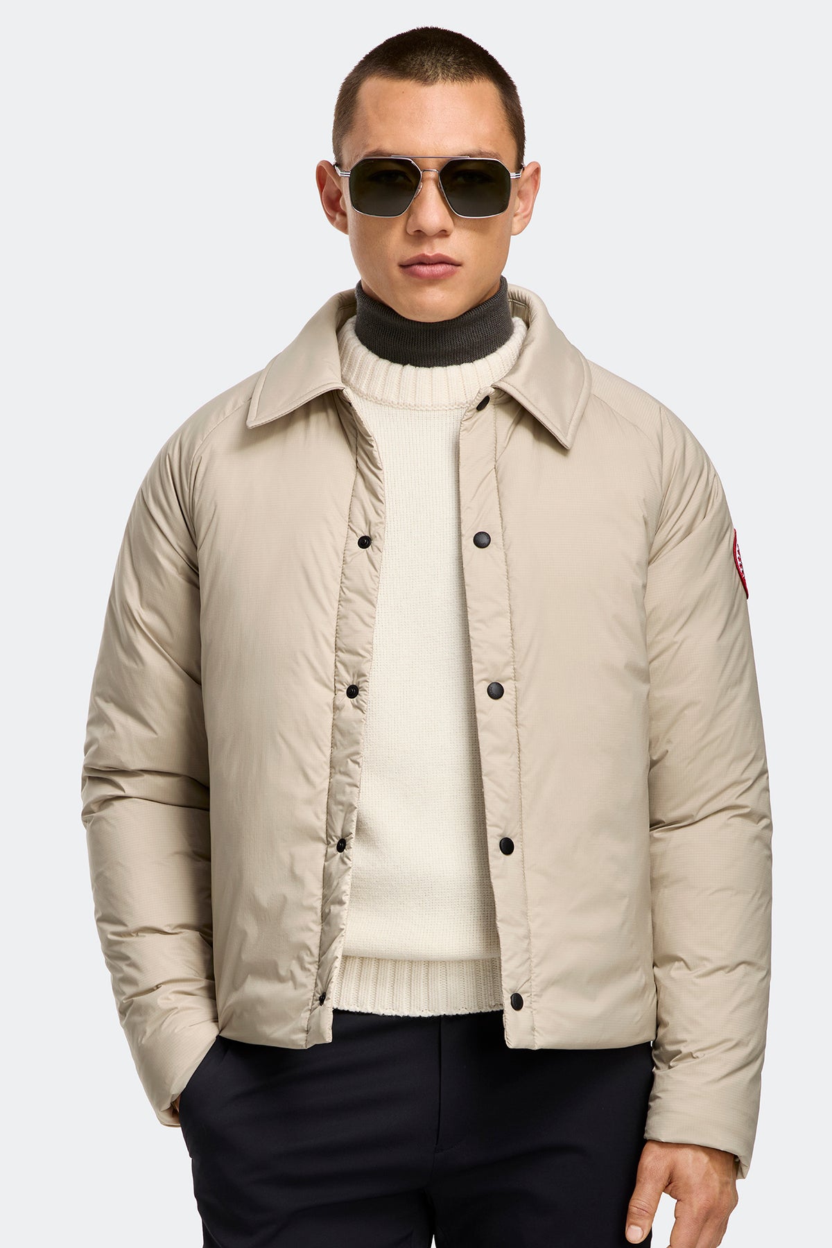 Lodge Coach Jacket - Limestone 432 - on_front_01