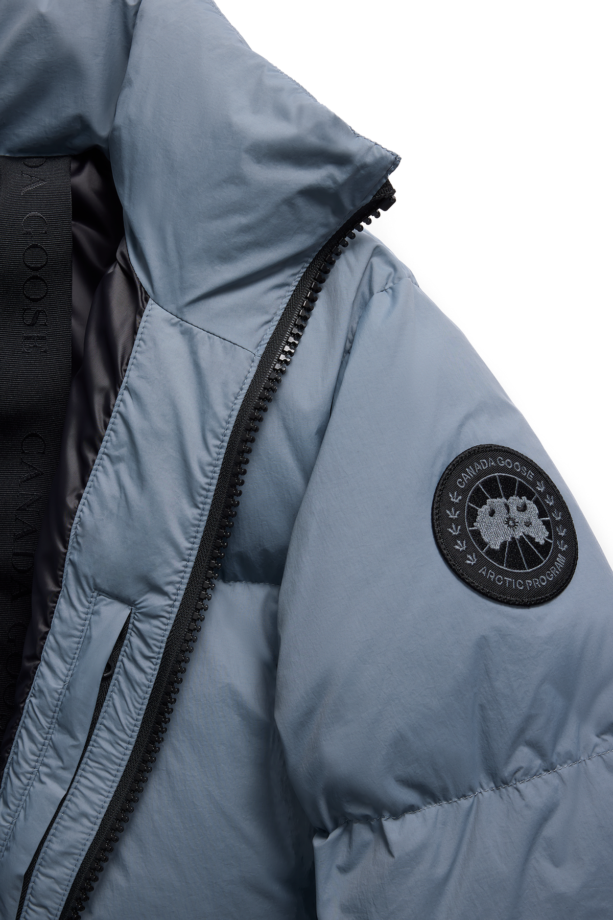 Lawrence Puffer Jacket Black Disc - Light Ozone Blue 1755 - off_detail_01