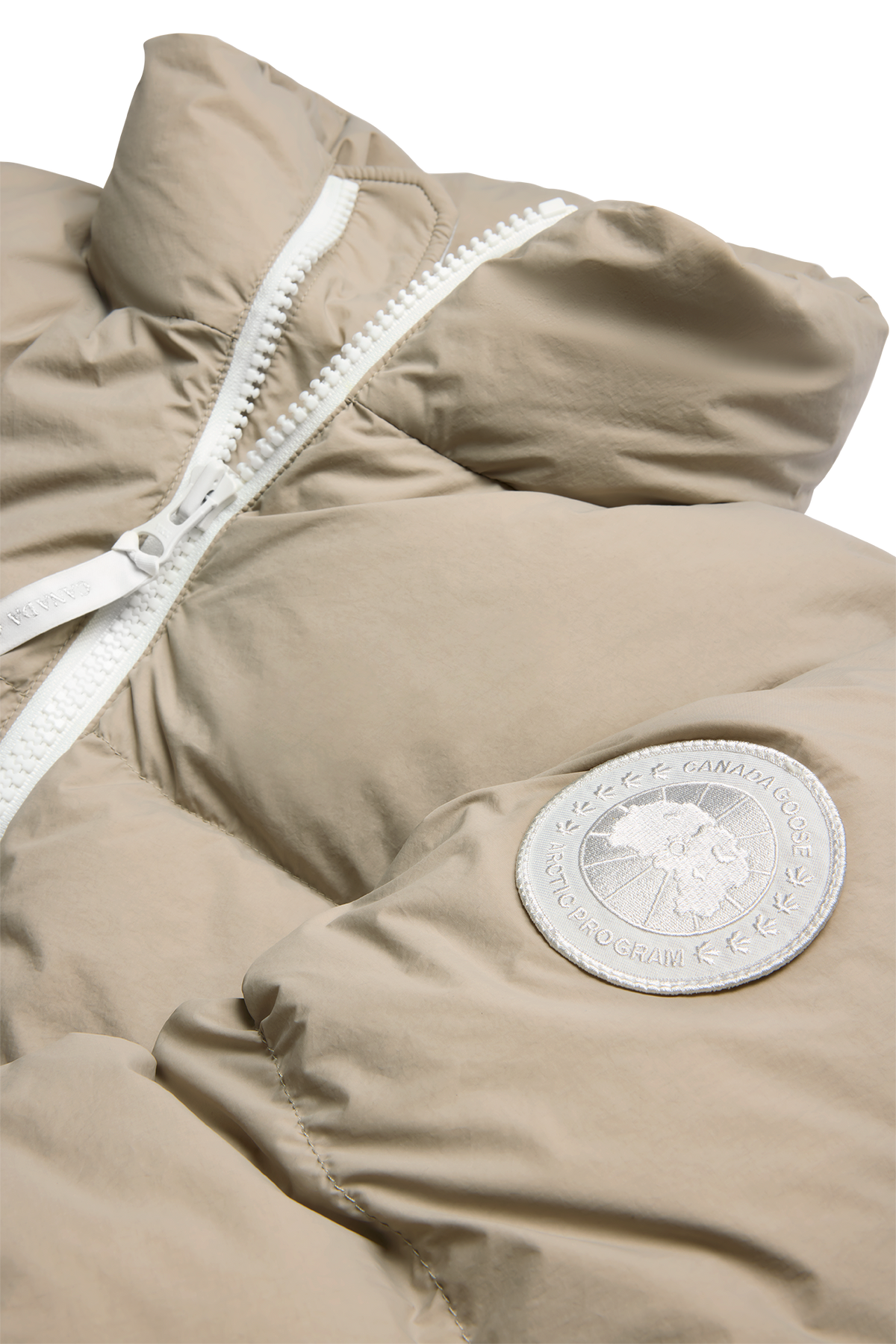 Lawrence Puffer Jacket White Disc - Limestone 432 - off_detail_01