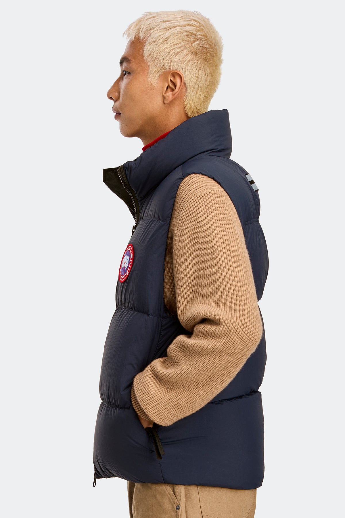 Lawrence Puffer Vest - Atlantic Navy 63 - on_side_01