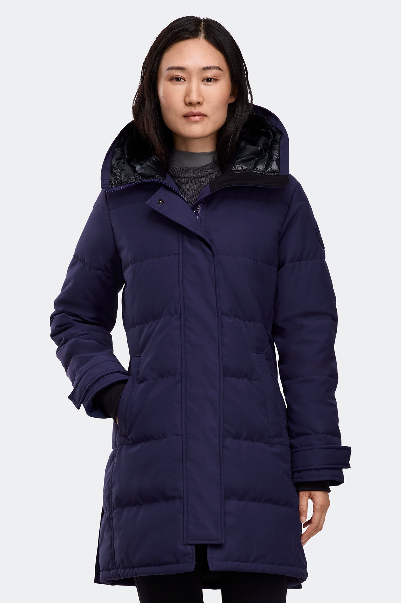 カナダグース 3802L SHELBURNE PARKA ネイビー Shelburne Parka Tonal Disc | Canada Goose