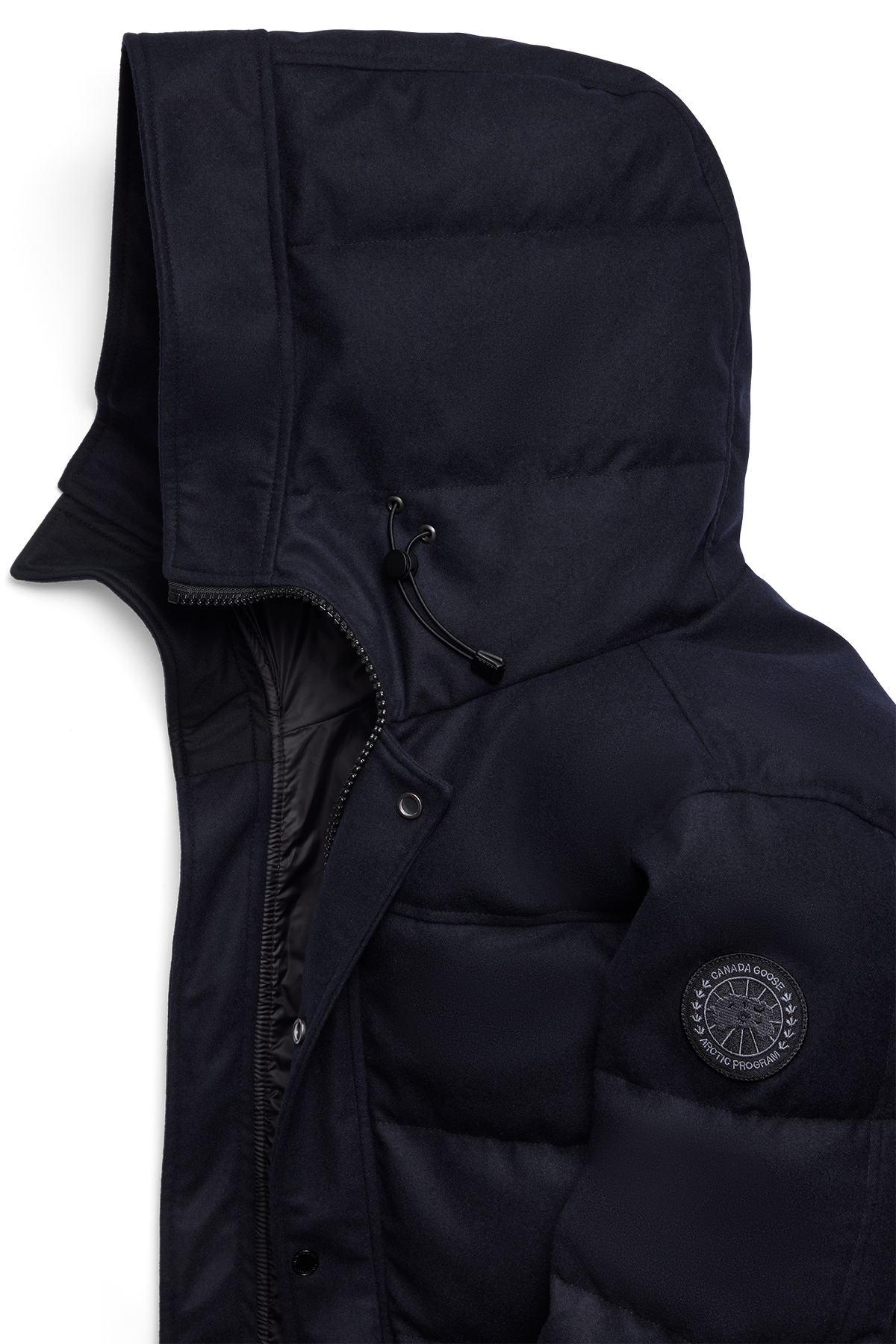 MacMillan Wool Parka - Atlantic Navy Melange 1161 - off_detail_01