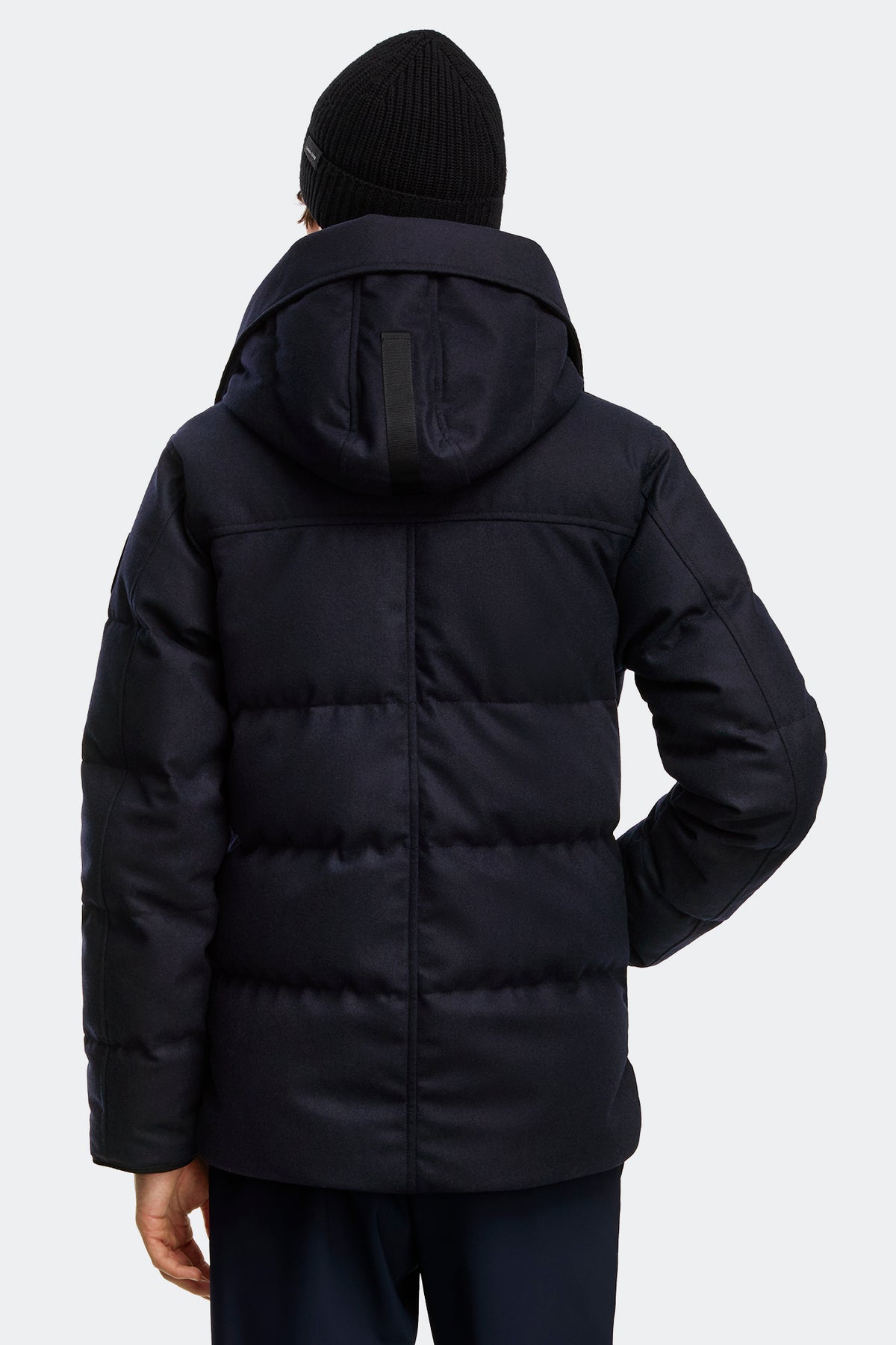 MacMillan Wool Parka - Atlantic Navy Melange 1161 - on_back_01