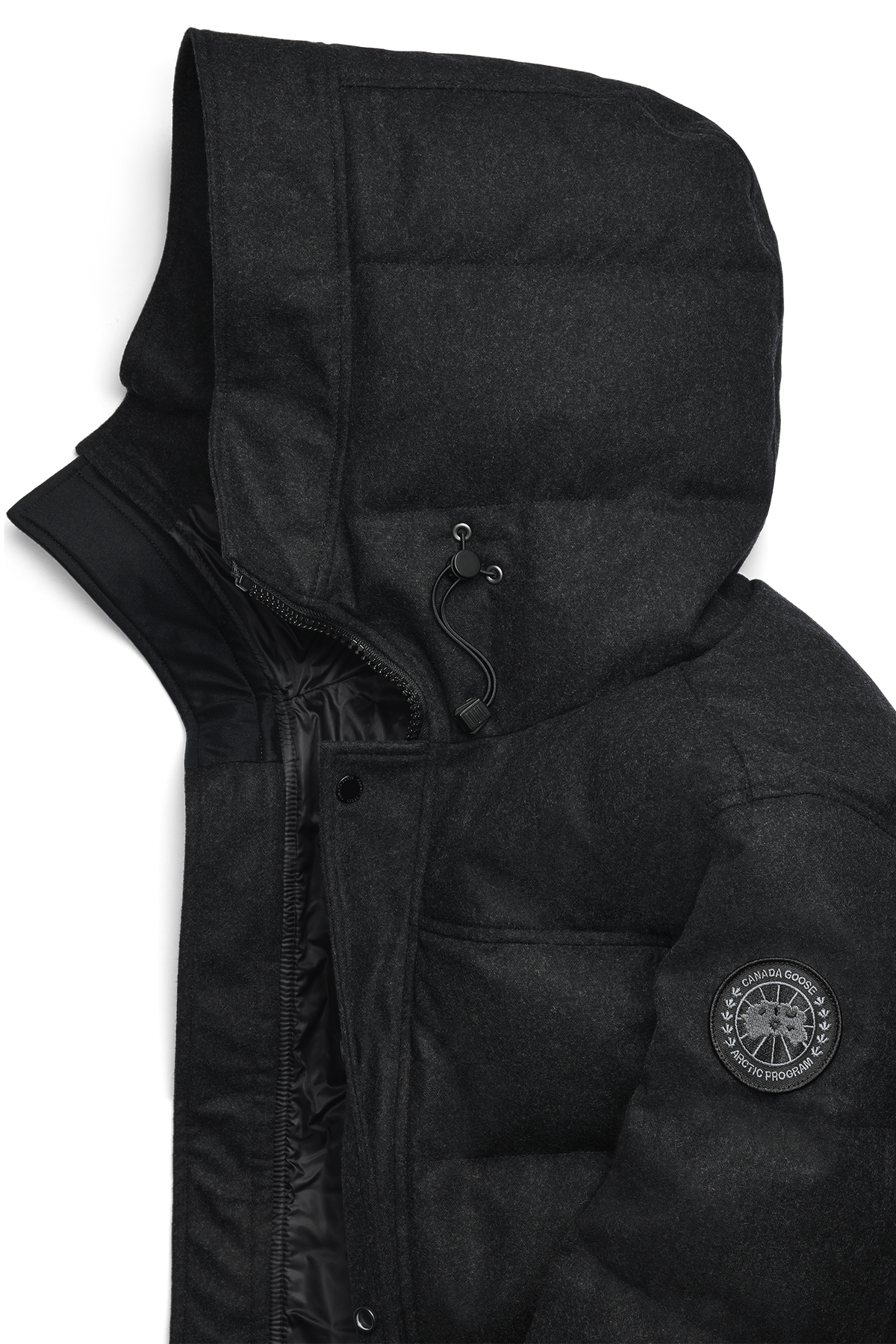 MacMillan Wool Parka - Carbon Melange 9301 - off_detail_01