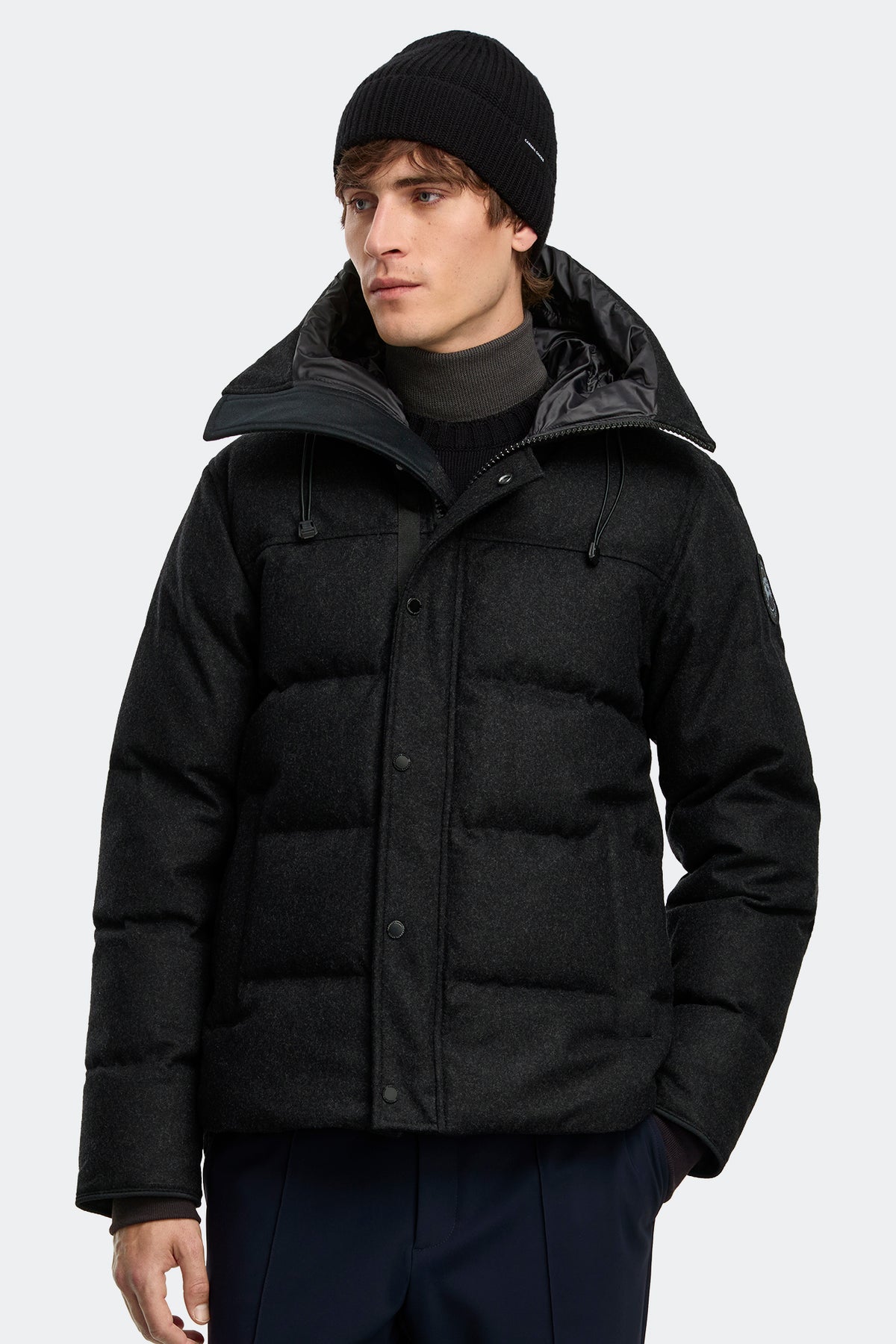 MacMillan Wool Parka - Carbon Melange 9301 - on_front_closed_01