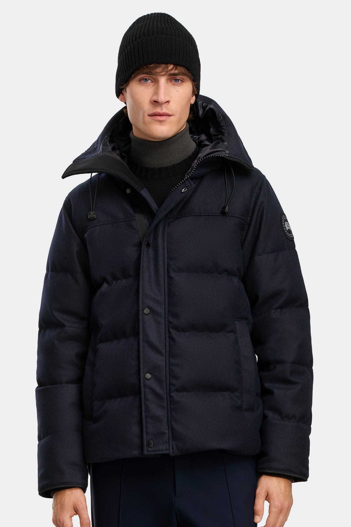 MacMillan Wool Parka - Atlantic Navy Melange 9302 - on_front_closed_01