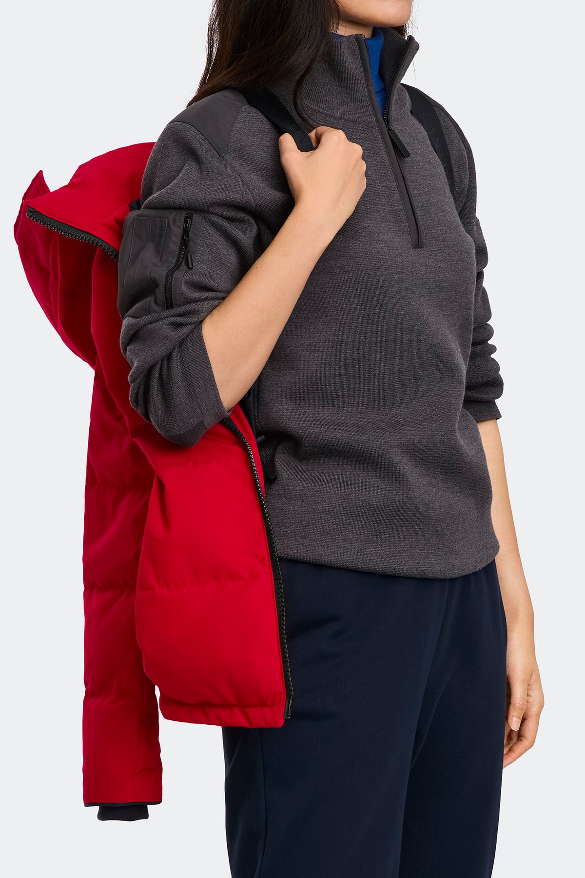 Chelsea Parka - Carmine Red 9839 - on_detail_01