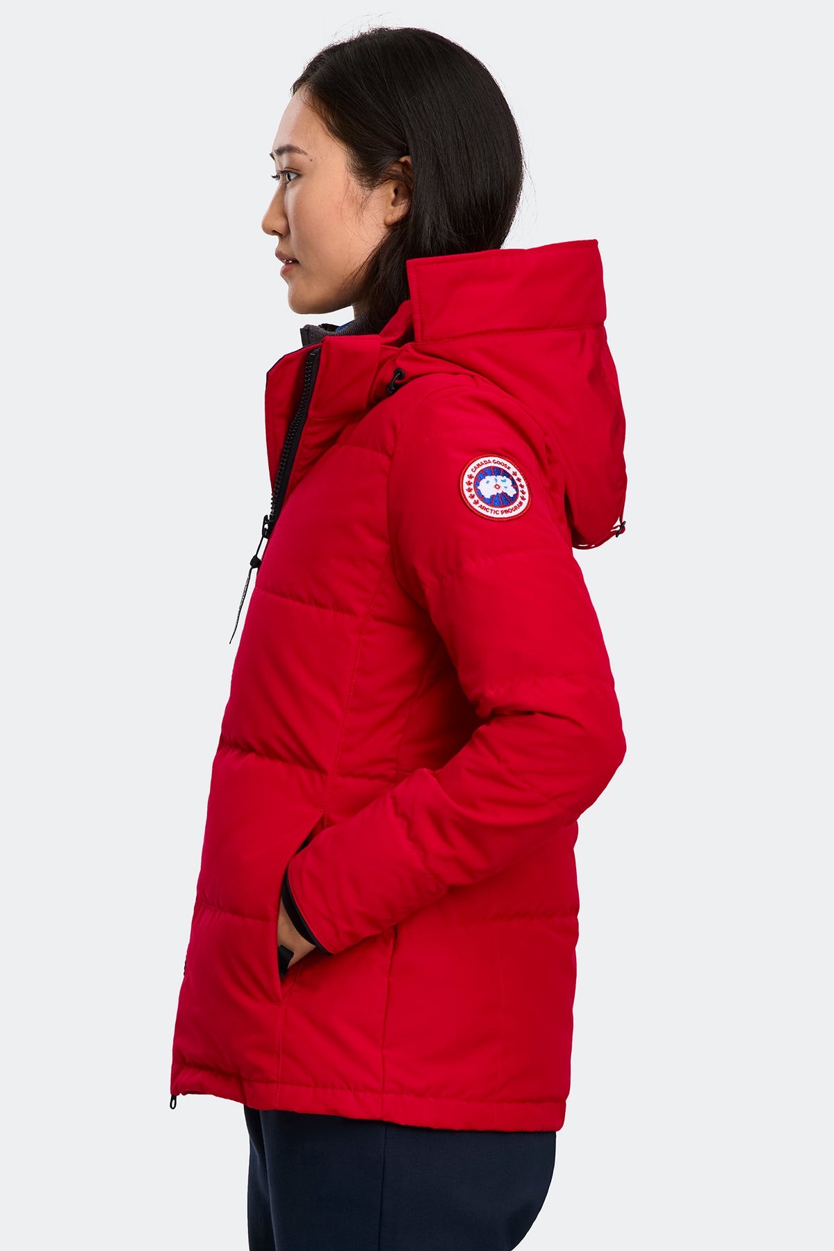 Chelsea Parka - Carmine Red 9839 - on_side_01