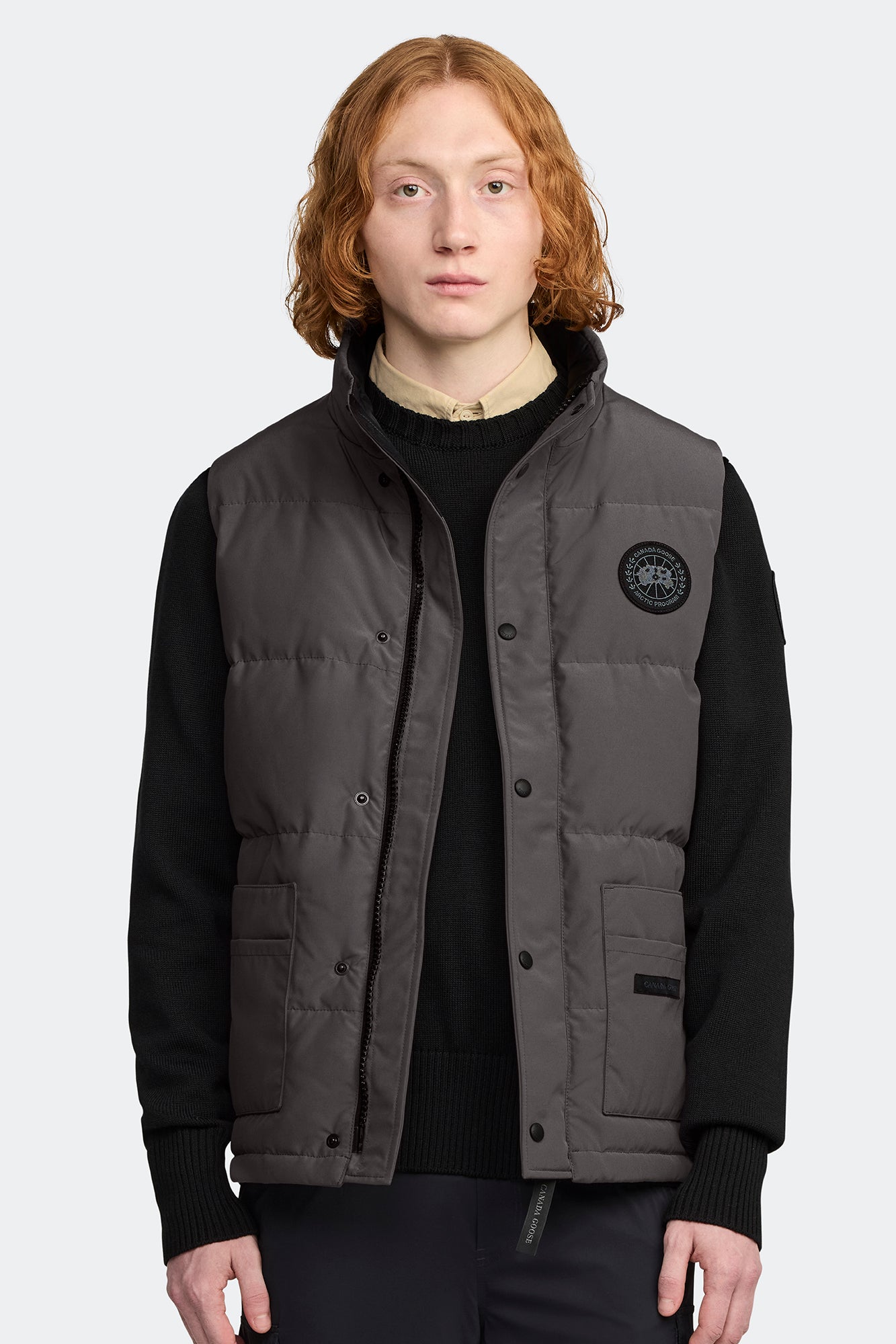 Freestyle Crew Vest Black Disc | Canada Goose