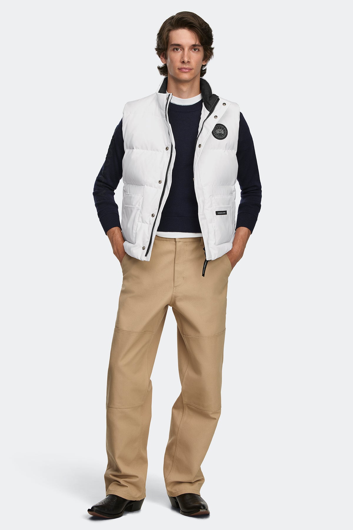 Legacy Freestyle Vest Black Disc - Optic White 9227 - on_full_body_01