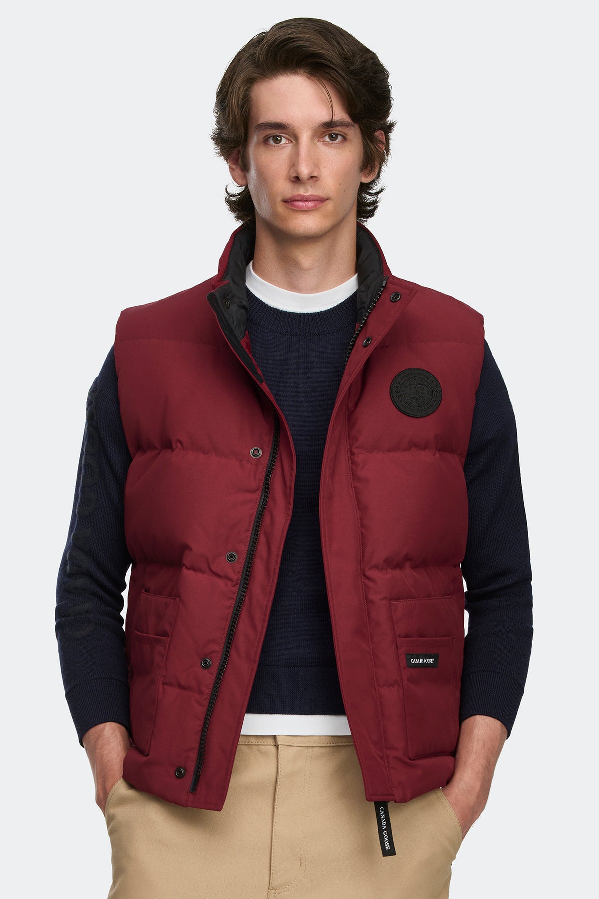 Legacy Freestyle Vest Black Disc - Burnt Vermillion 9601 - on_front_01