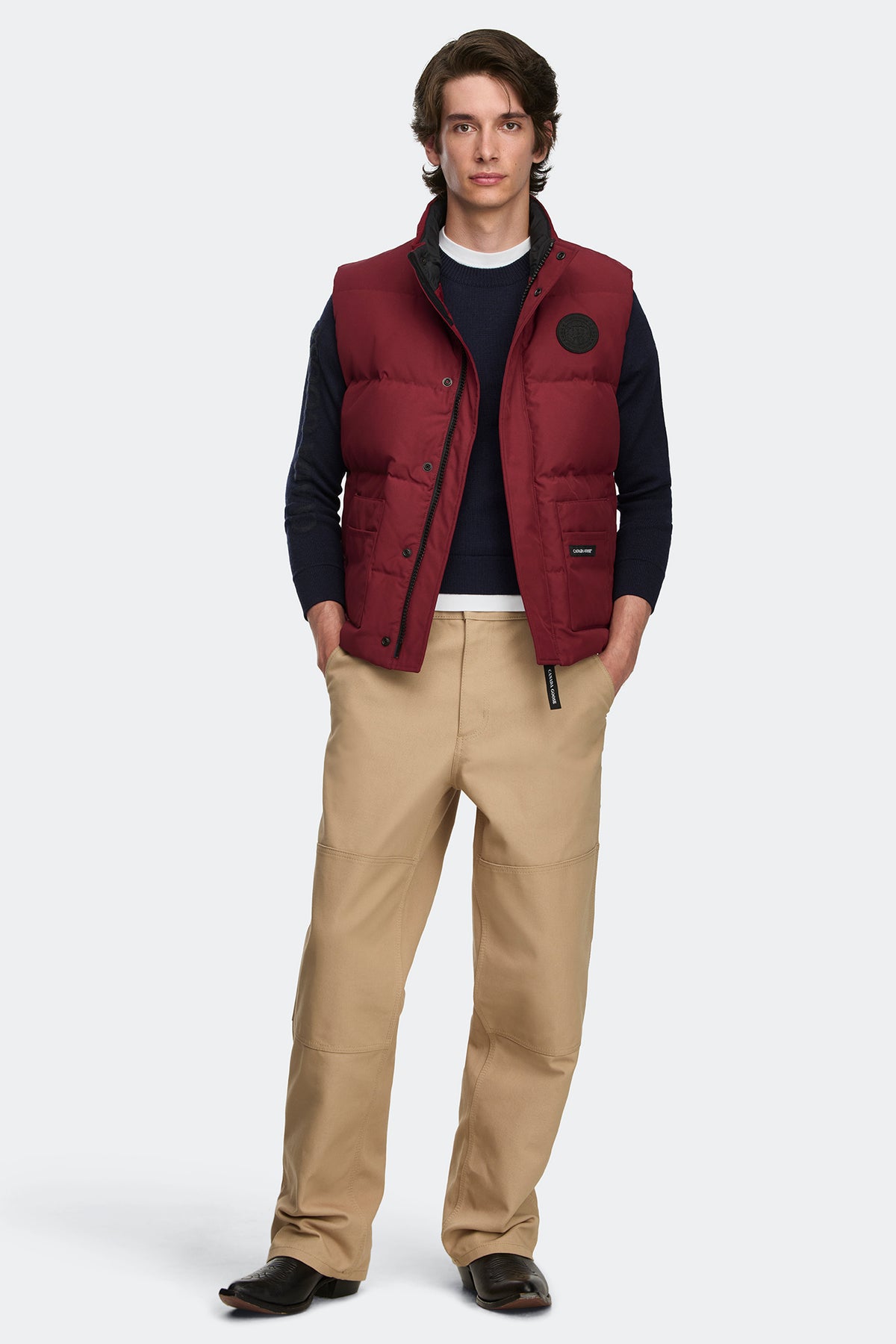 Legacy Freestyle Vest Black Disc - Burnt Vermillion 9601 - on_full_body_01