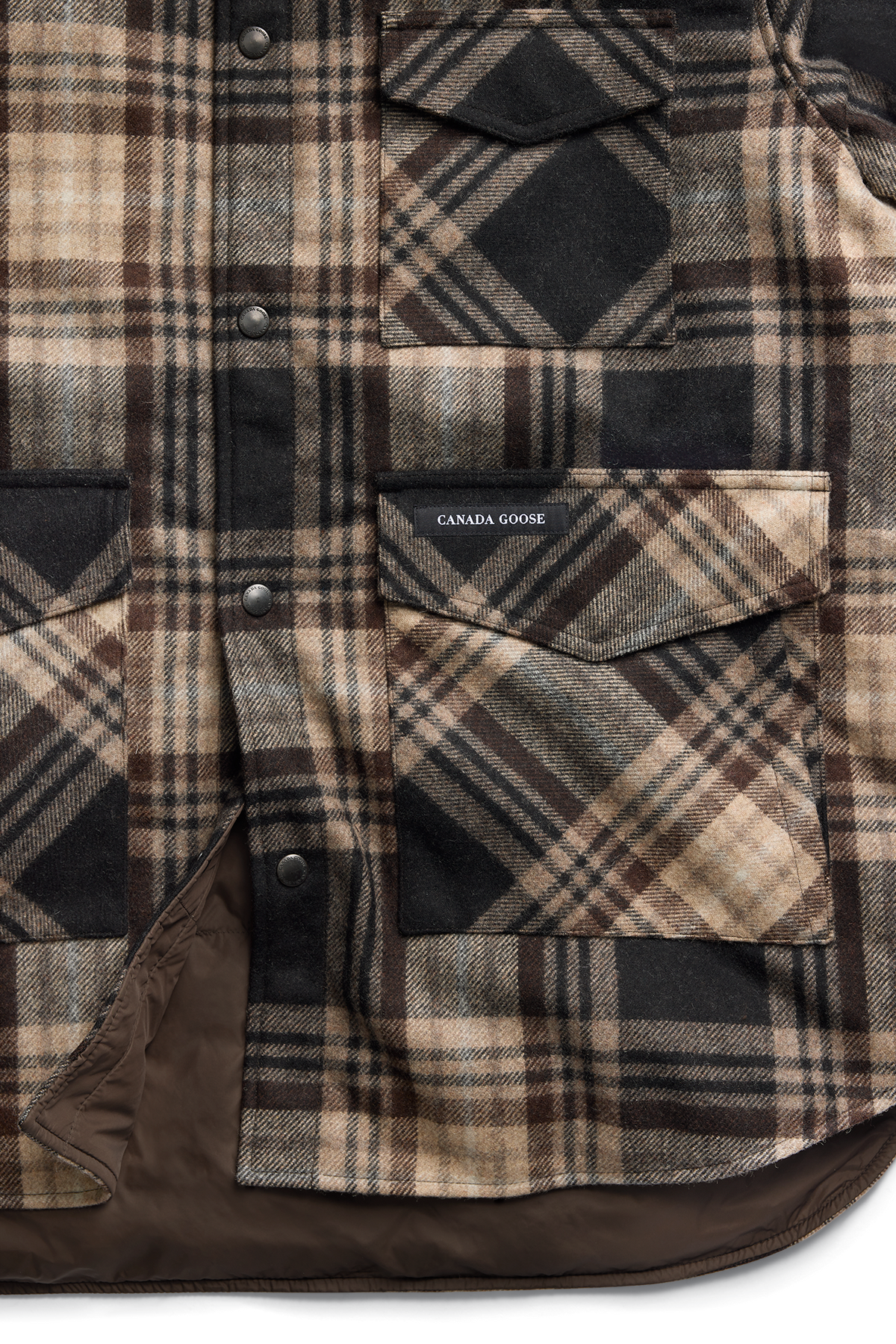 Legacy Plaid Shirt Jacket - Brown Multi 9560 - off_detail_01