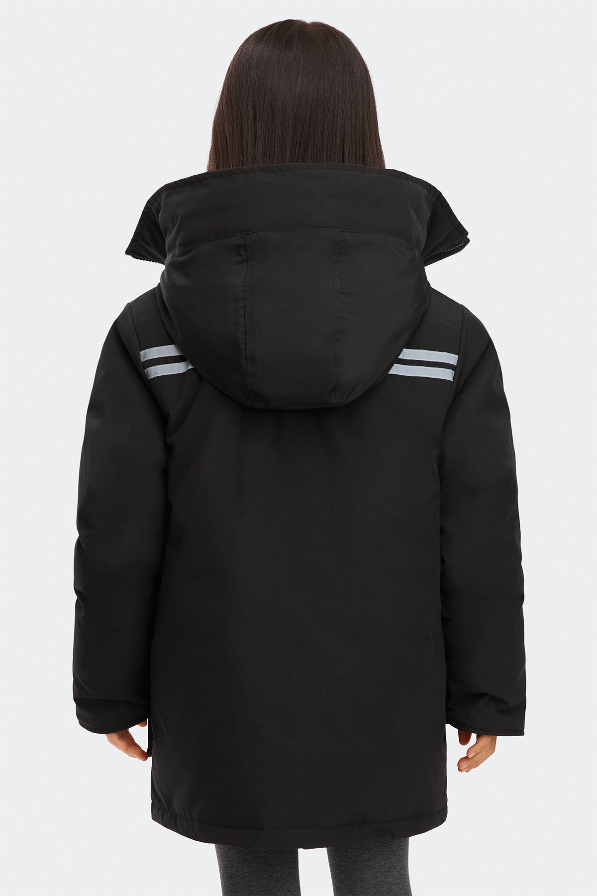 Youth Expedition Parka - Black 9061 - on_back_02