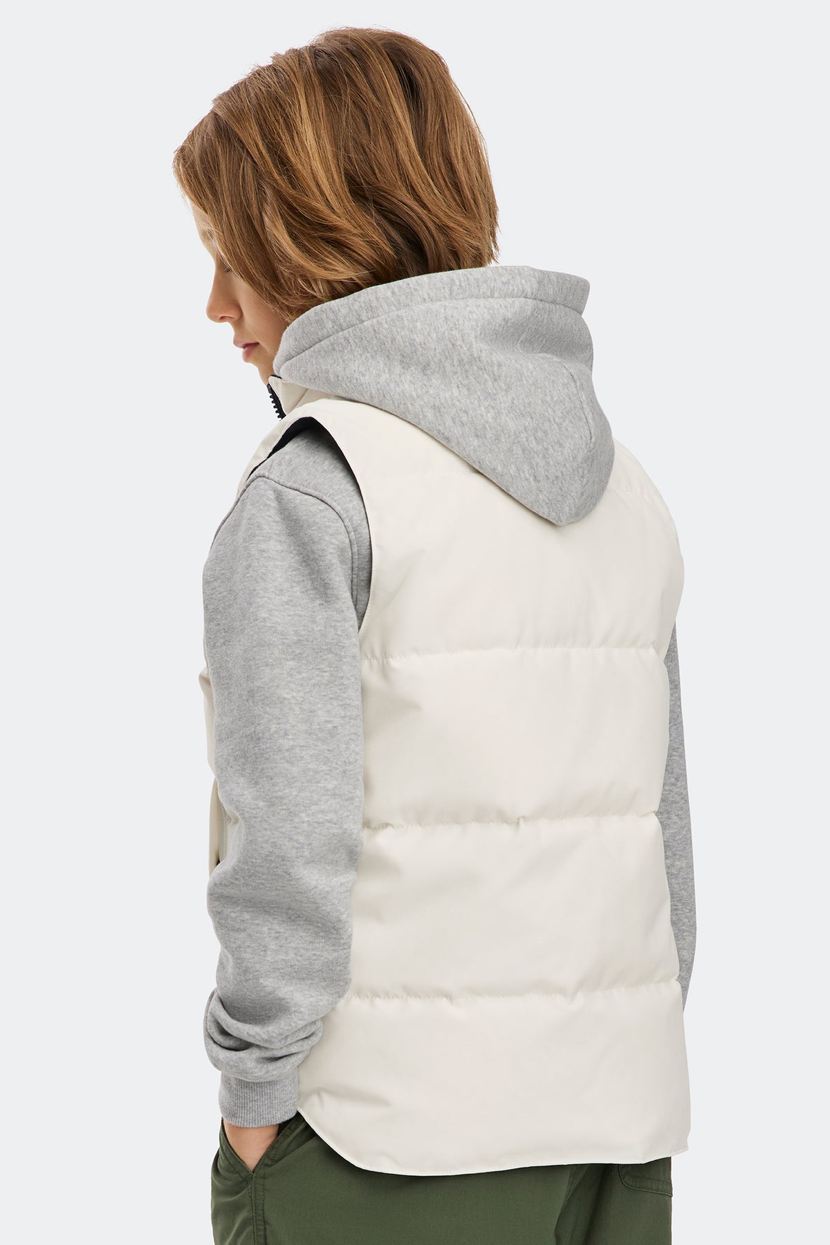 Youth Vanier Vest - Northstar White 433 - on_back_02