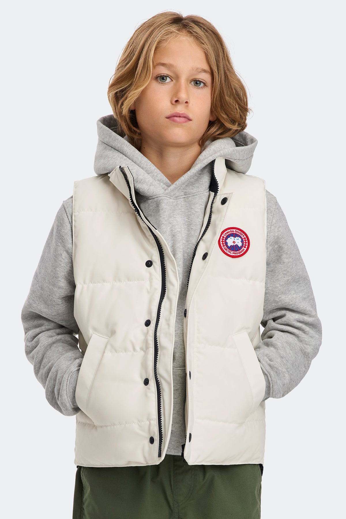 Youth Vanier Vest - Northstar White 433 - on_front_01