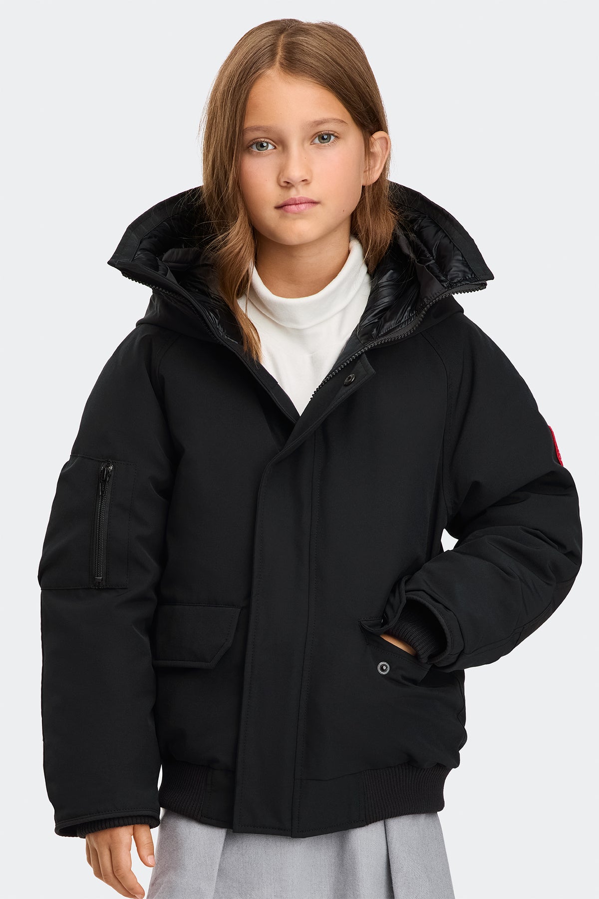 Youth Chilliwack Bomber - Black 9061 - on_front_closed_01