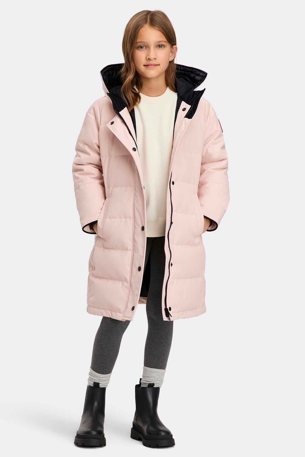 Youth Juniper Parka - Vintage Rose 9392 - on_full_body_01