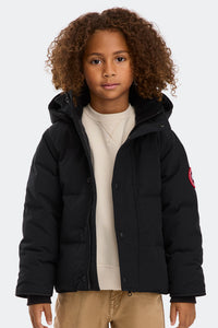 Kids Snowy Owl Parka - Black 9061 - on_front_01