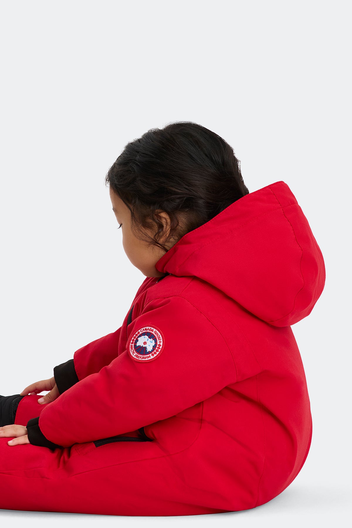 Baby Lamb Snowsuit - Fortune Red 28 - on_side_01