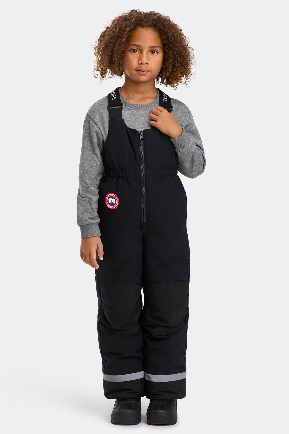Kids Eaglet Bib Overall - Black 61 - on_front_closed_01