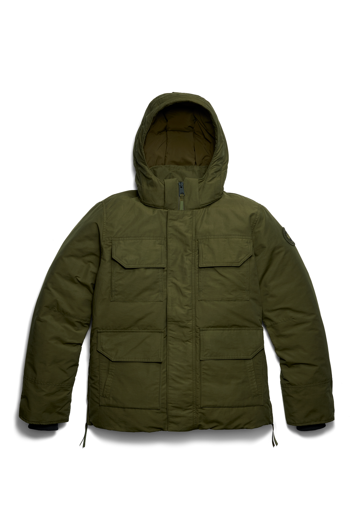 Maitland Cotton Parka - Military Green 9049 - off_flat_lay_01