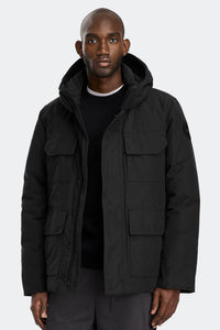 Maitland Cotton Parka - Black 9061 - on_front_01