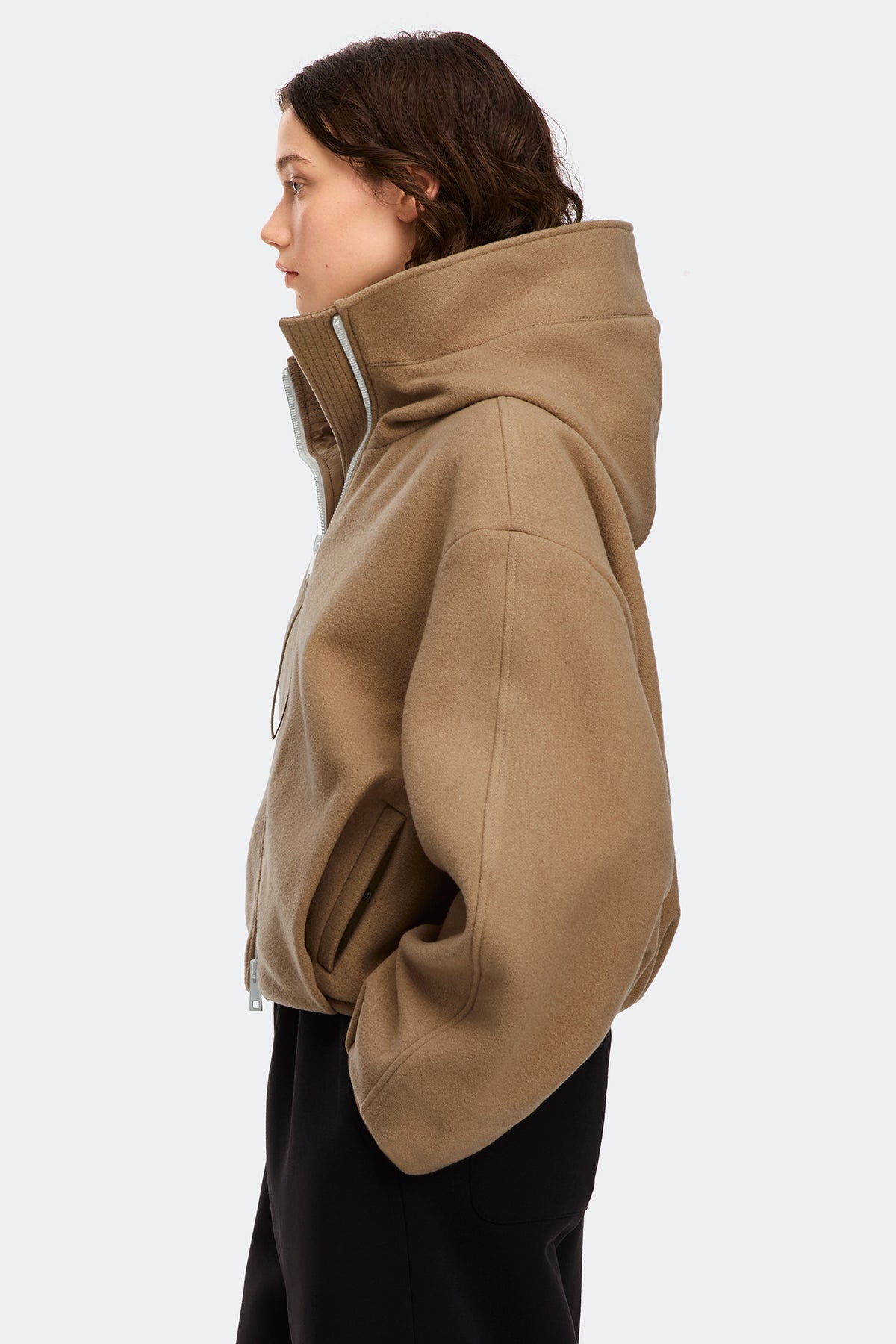 Chilliwack Wool Bomber - Tan 9007 - on_side_01