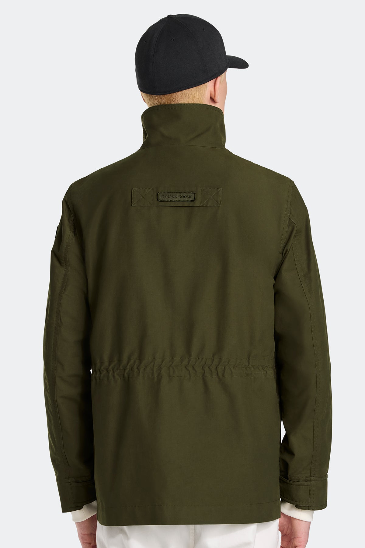 Harrison Lightweight Jacket - Military Green 9049 - on_back_01