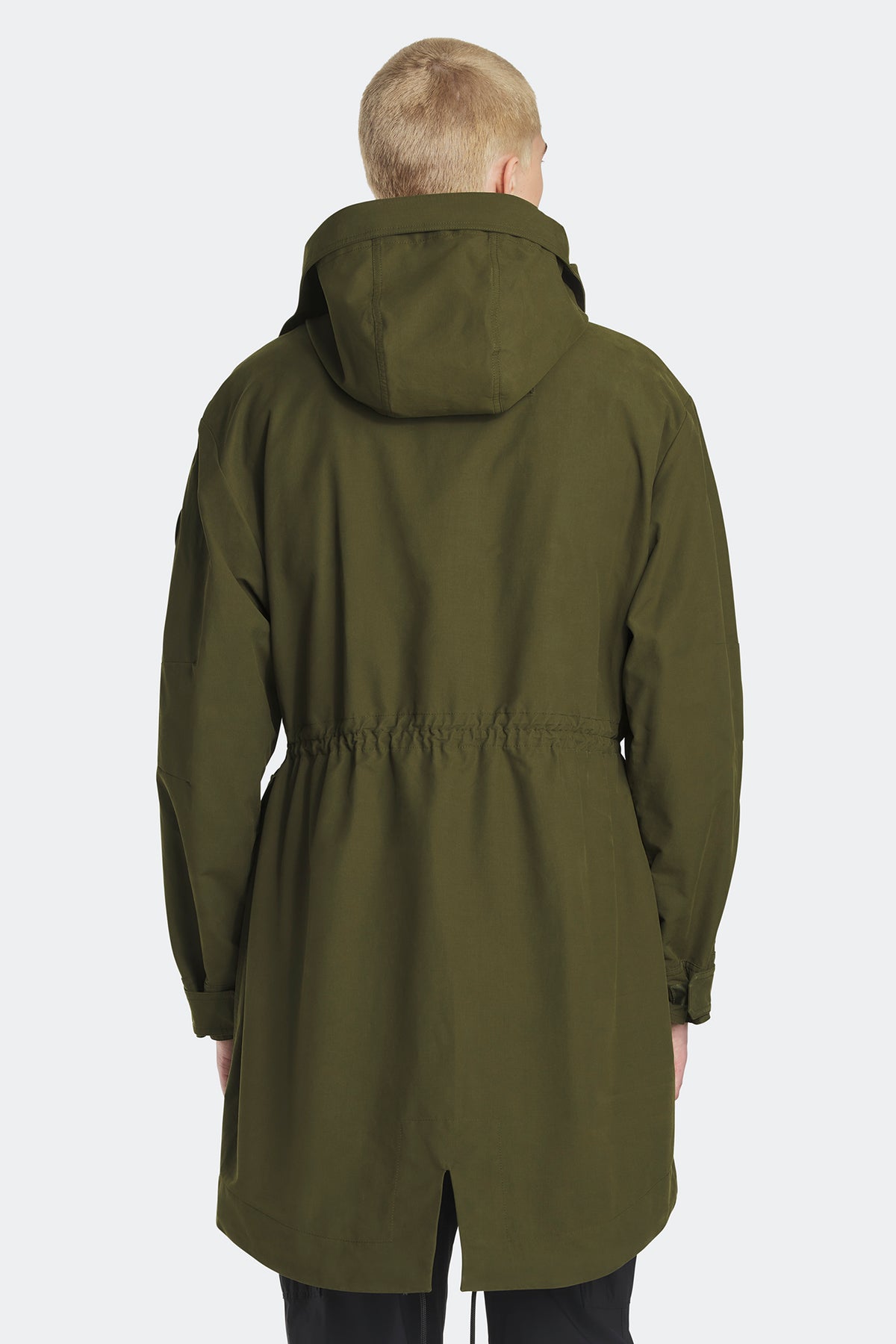 Harrison Lightweight Parka - Military Green 49 - on_back_02