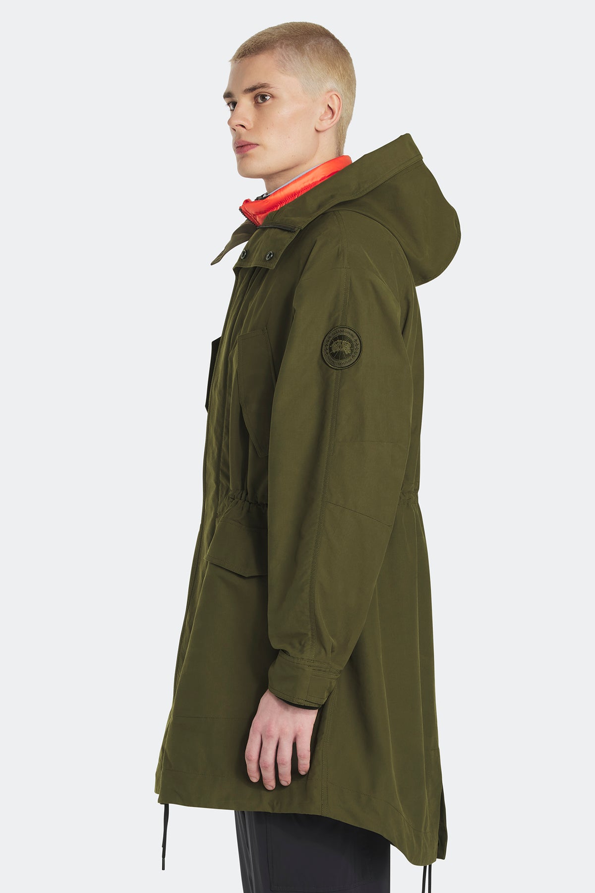 Harrison Lightweight Parka - Military Green 49 - on_side_01