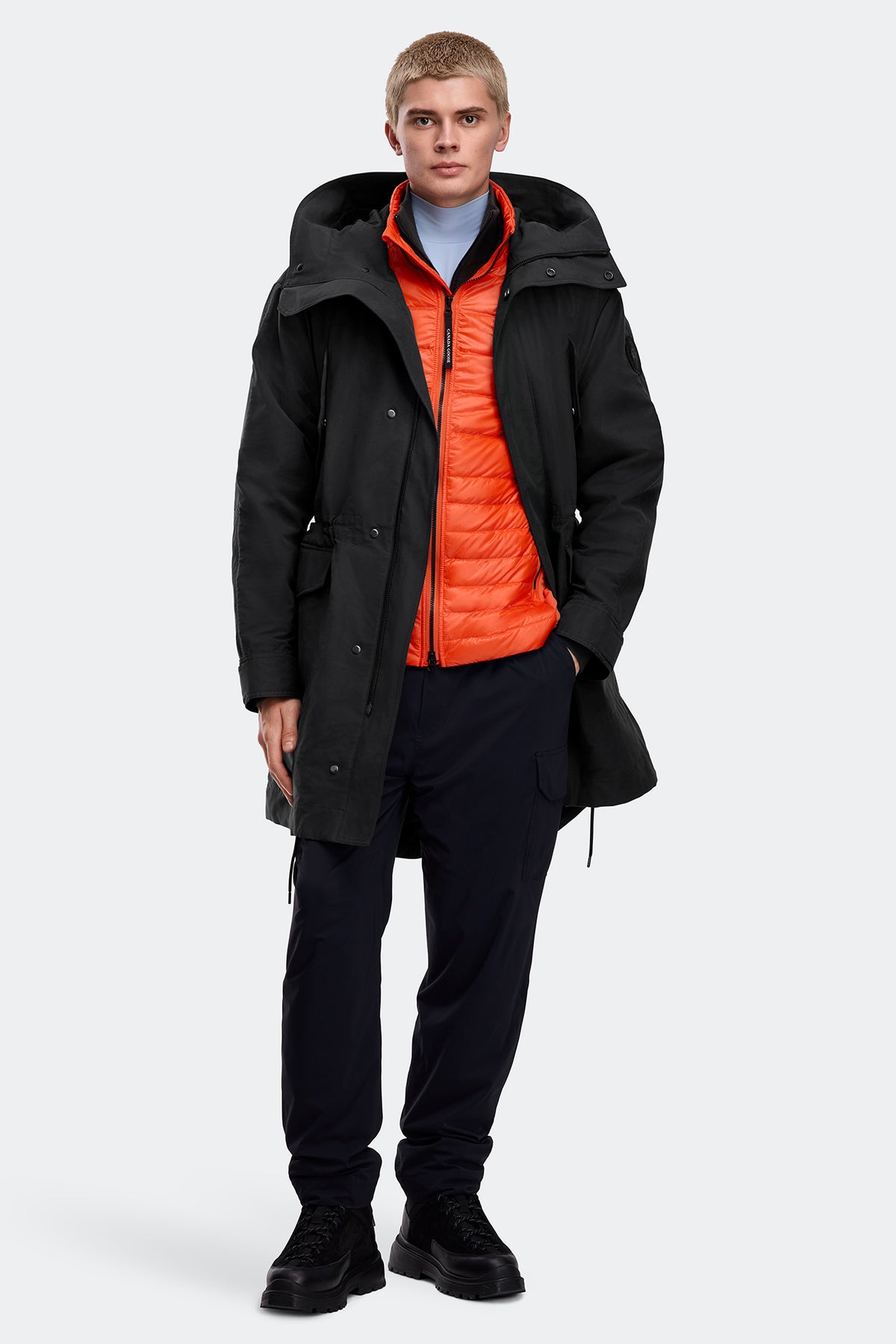 Harrison Lightweight Parka - Black 9061 - on_full_body_01