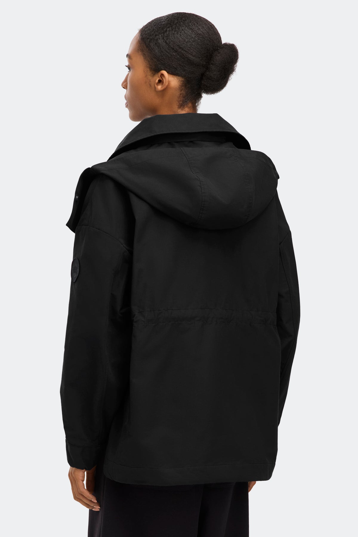 Olivine Cotton Jacket - Black 9061 - on_back_02