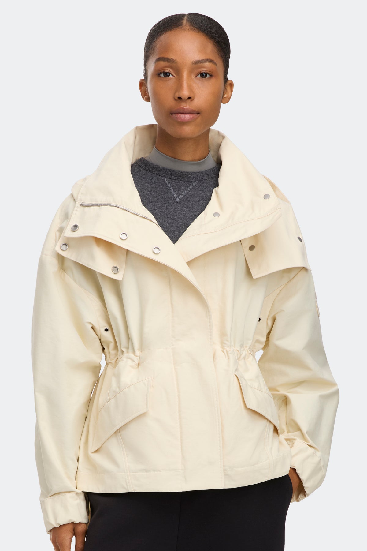Olivine Cotton Jacket - Linen 9314 - on_front_01