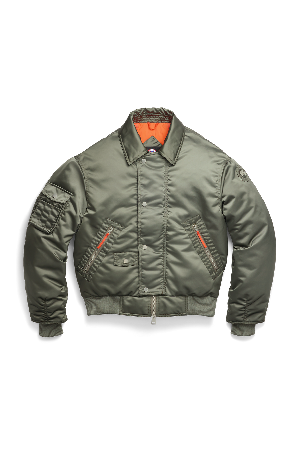 Seguin Aviator Bomber - Sagebrush/Sgnl Orng 9853 - off_flat_lay_01