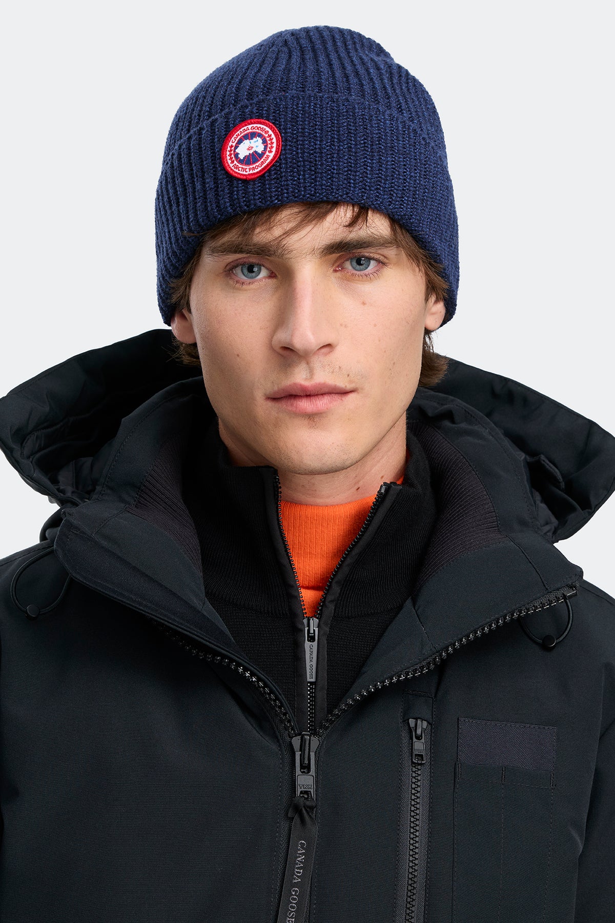 Rib Toque - Navy Heather 9151 - on_front_01