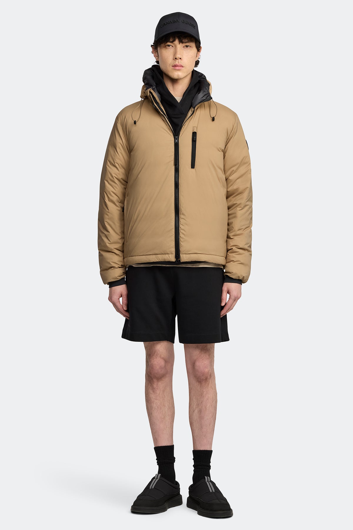 Lodge Hoodie Black Disc - Desert Sand 1483 - on_full_body_01