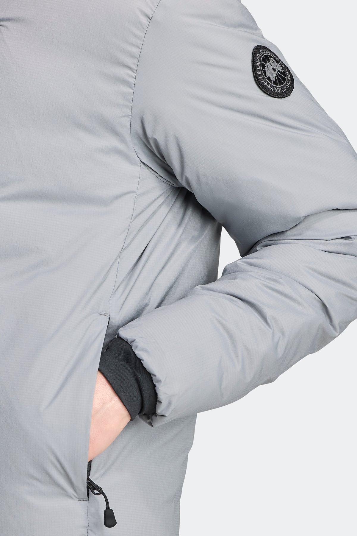 Lodge Hoodie Black Disc - Boulder Grey 444 - on_detail_01