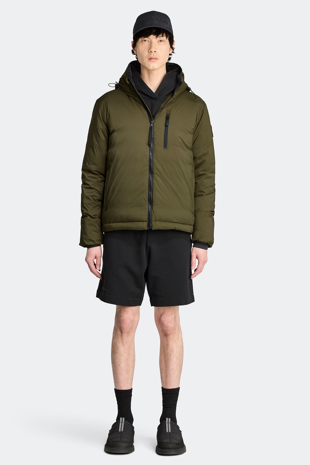 Lodge Hoodie Black Disc - Military Green 49 - on_full_body_01