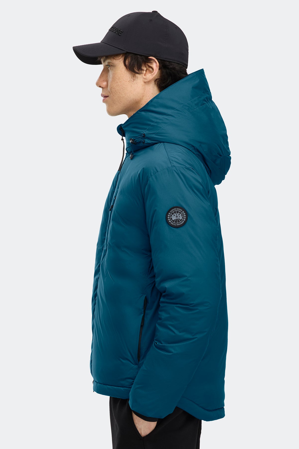 Lodge Hoodie Black Disc - Guard Blue 9387 - on_side_01