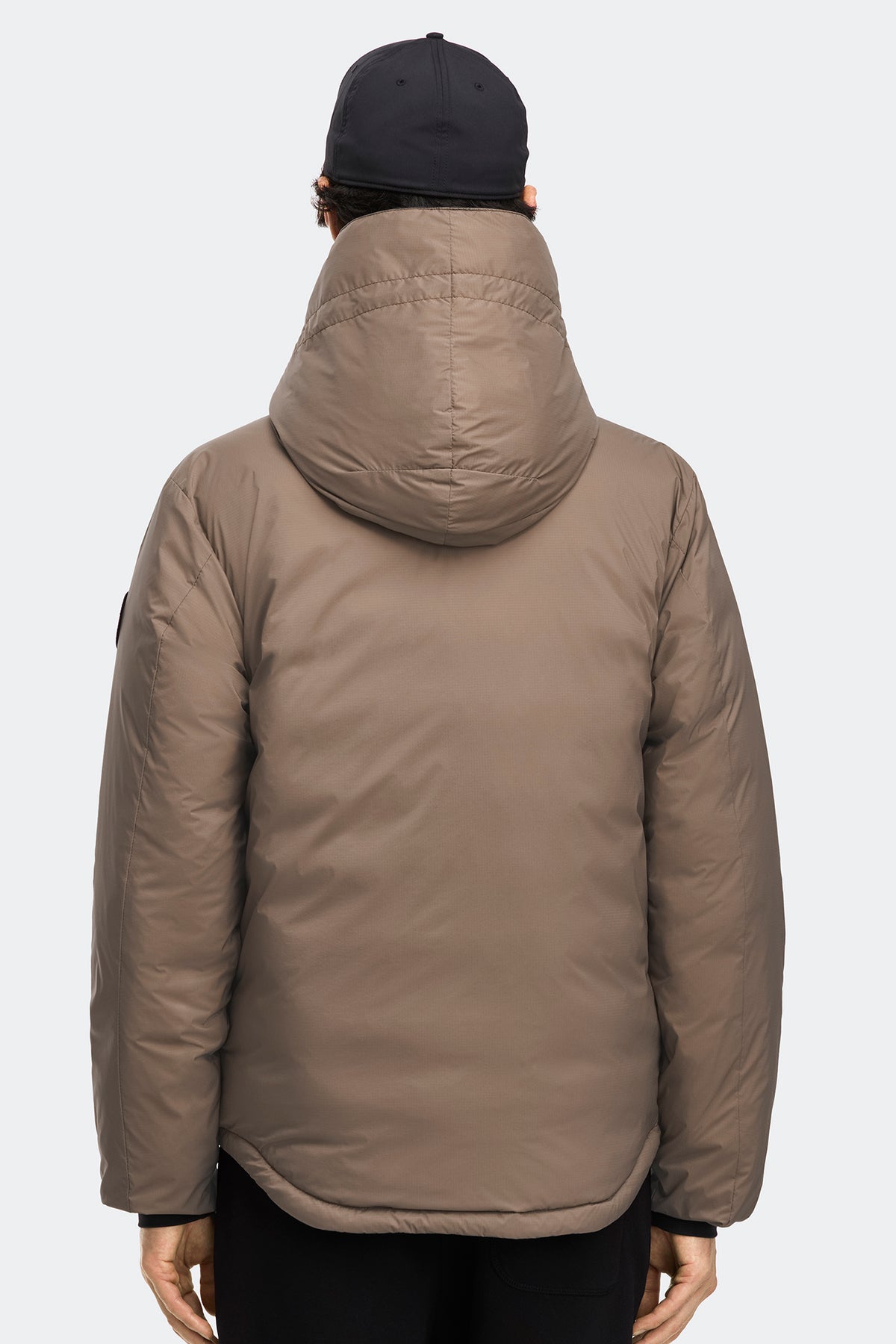 Lodge Hoodie Black Disc - Taupe Grey 9394 - on_back_01