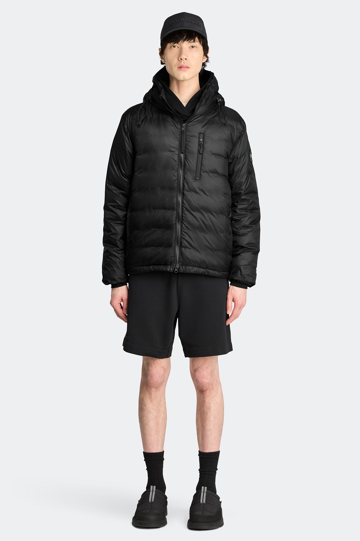 Lodge Hoodie Black Disc - Black Shine 946 - on_full_body_01